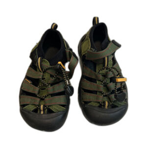 Keen Little Kids Boys Sandals Size US 11 Green Waterproof Summer